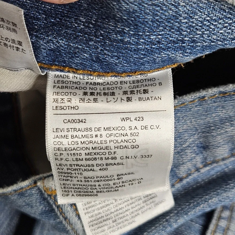 Levi's 527 Jeans Mens 34x30 Blue Slim Bootcut Denim Western Workwear